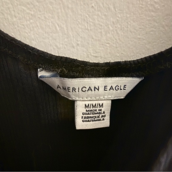 American Eagle body con dress with button decals - Picture 3 of 3